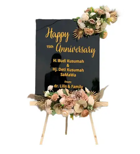 Papan Bunga Akrilik Tumpak Pelem