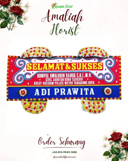 Papan Bunga Ucapan Selamat Tumpak Pelem
